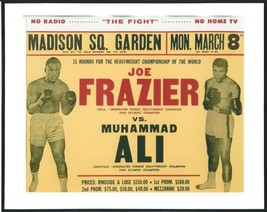 MUHAMMAD ALI - &quot;Frazier vs Ali&quot; Poster Photo in MINT Condition - 10&quot; x 8&quot; - £15.89 GBP