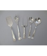 5 pc Sheffield Italy Silverplate Serving pieces Kings Salad, Pasta, Meat... - £78.22 GBP