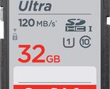 SANDISK 32GB Ultra SDHC UHS-I Memory Card - 120MB/s, C10, U1, Full HD, S... - $45.13
