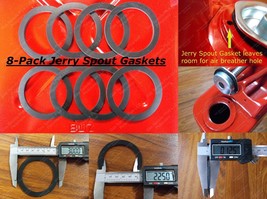 8x New Jerry Gas Can Spout Gaskets Can Gallon 20L Military Army Rubber BLITZ - $23.75