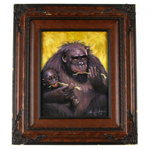 &quot;Lunchtime&quot; Par Anthony Sidoni 2002 Peinture À L&#39;Huile Signée 16&quot;x14&quot; - $2,143.09