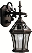 Kichler Townhouse 15.25&quot; 1 Light Outdoor Wall Light with Clear Beveled G... - $126.59