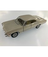 5&quot; Kinsmart Chevy 1967 Chevrolet Impala Diecast Model Toy Car 1:43 Cream - $17.99