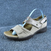 Earth Apex Women Gladiator Sandal Shoes Taupe Leather Size 6 Medium - $29.69