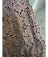 5 yards Brown Cotton  Embossed  Floral Lace 23” - $15.05