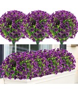 Greenrain 18 Bundles Artificial Flowers Uv Resistant Fake Plants Outdoor... - $65.95