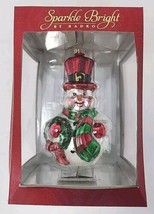 Christopher Radko Sparkle Bright Radko Snowman glass ornament U269D - $44.99