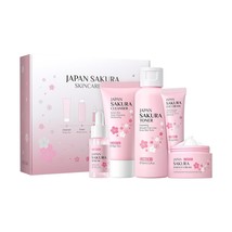 Japan Sakura 6pc Skin Care Facial Set (Cleanser, Toner, Serum, 2 Creams,... - $512.59 MXN
