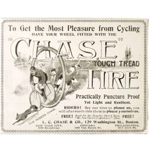 Chase Bike Tire Boston 1897 Advertisement Victorian Bicycle Accessories ... - $19.99