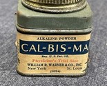 Vintage Full Cal-Bis-Ma Tin Antacid Alkalizer  Advertising Paper Label - $6.93