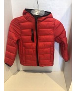 Urban Republic Hooded Toddler Boy Size 4T Puffer Jacket Red - £27.51 GBP