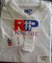 Royal Park Brand ~ Uniform School Shirt ~ White ~ Youth Size Large ~ Cot... - $14.96