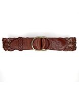 Polo Ralph Lauren Brown leather belt double O-ring Brass buckle - €159,91 EUR