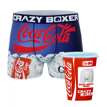 Coca-Cola Ice Cold Men&#39;s Crazy Boxer Briefs in Novelty Packaging Multi-C... - £17.92 GBP