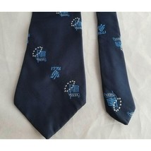 G.S. Harvale &amp; Co Blue Neck Tie Moose Lodge Bicentennial American 56&quot; Pa... - £7.71 GBP