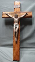 15&quot; Crucifix by Jeweled Cross Co. on Oak Hard to Find - $36.99