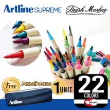 Artline Supreme 22 Colors Brush Marker Flexible Nips for Painting Coloring - $37.21