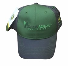 John Deere Greenmark Equipment Hat Gray and Green Adjustable Farm Cap - £10.33 GBP
