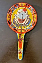 Vtg U.S. Metal Toy Mfg. Co. Tin Circus Clown Design Noise Maker Clapper USA PSJ - £15.46 GBP