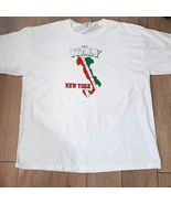 Little Italy New York shirt tshirt sz XL white NY Jerzees t-shirt men&#39;s ... - $236.56 MXN