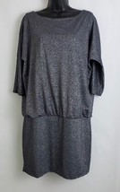 White House Black Market Women&#39;s Metallic Shimmer Dress 3/4 Sleeve Size M - £23.19 GBP