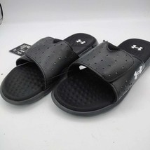 Under Armour Locker Black Slides Sandals  Size 6 Womens Brand New - £20.61 GBP