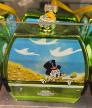 Disney Parks Scrooge McDuck and Donald Nephews Skyliner Gondola Glass Ornament image 1