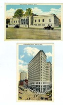 Lafayette Buiding and Art Museum Postcards Detroit Michigan White Border... - £10.90 GBP
