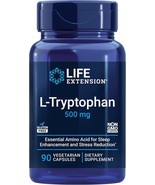 Life Extension L-Tryptophan, 500 mg - 90 vegetarian capsules - $23.76