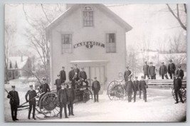 Damariscotta ME Fire Department Massasoit Engine Co House Repro Postcard... - $19.95