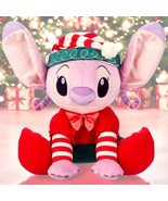 2024 Disney Parks Lilo &amp; Stitch ANGEL Elf Holiday Christmas Plush New w ... - $29.69