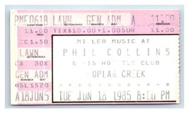 Phil Collins Concert Ticket Stub June 18 1985 Chicago Illinois - £19.50 GBP