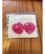 Fashion Ear Studs Earrings Gift Pink Ships N 24h - $12.60
