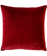 Castello Red Velvet Throw Pillow 17x17, with Polyfill Insert - £31.93 GBP