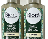 2 Pack Biore Free Your Pores Daily Detox Green Tea Cleanser 5oz - £20.36 GBP