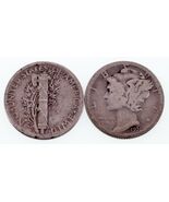Lot of 2 Mercury Dimes (1924-S and 1926-S) in F - VF Condition, Natural ... - $1,114.78 MXN