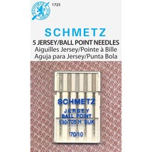 SCHMETZ Jersey (130/705H SUK) Sewing Machine Needles - Carded - Size 70/10 - $12.99