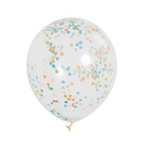 12 Bright Confetti Balloons, Pack of 6  - $6.00