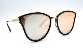 New Aolise PT28037 D01-B48 Black Gold Mirrored Women Sunglasses 61-16 #9 - £25.36 GBP
