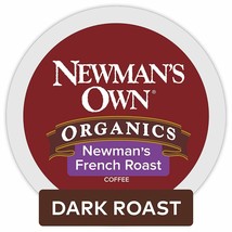 Newman&#39;s Own Organics French Roast Coffee 24 to 144 Keurig K cups Pick Any Size - £25.22 GBP+