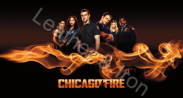 Chicago Fire Cast Flame Design Vinyl Checkbook Cover - £6.84 GBP