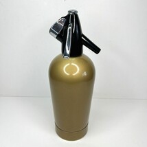 Gold Seltzer Bottle Mid-Century Sparklets Limited Made In England SCI/Z/K - $443.46 MXN