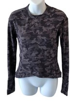 Lululemon Top Womens Size 6 Gray Close To Crossing Camo Long Sleeve Rulu - $29.18