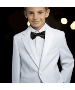Boys White James Bond Tuxedo Suit - $1,332.78 MXN+