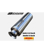 Spoon Sport Trumpet Universal SINGLE EXHAUST MUFFLER – Inlet 2.0” Outlet... - $1,564.58 MXN