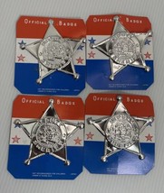 Deputy Sheriff Metal Badge Vintage New Japan Lot Of 4 - £5.87 GBP