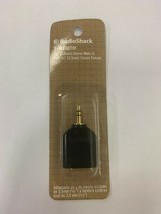 RadioShack GoldPlated YAdapter 1/8 Inch Stereo Jackto1/8 Inch Stereo Plug - £7.86 GBP