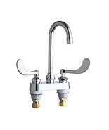 Chicago Faucets 895-317CP Deck Mounted Gooseneck Faucet, Chrome - $221.80 CAD