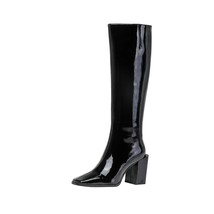 2021 New Knee High Boots Women Genuine Leather Party Night Club Chelsea Shoes Wo - £100.91 GBP