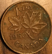 1950 Canada Small Cent Penny Coin - £1.00 GBP